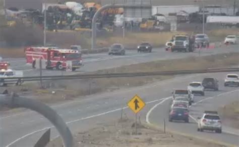 Semitruck fuel spill shuts down eastbound I-76 to northbound I-25